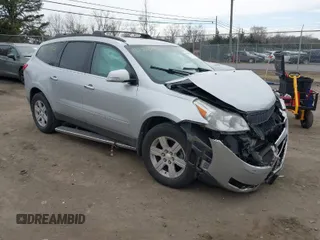2011 Chevrolet Traverse 1LT with VIN 1GNKVGED3BJ131099, listed as a IAAI auction lot 41710051 with 124,142 mi miles and . Bid and sale history available at DreamBid. Image 1.