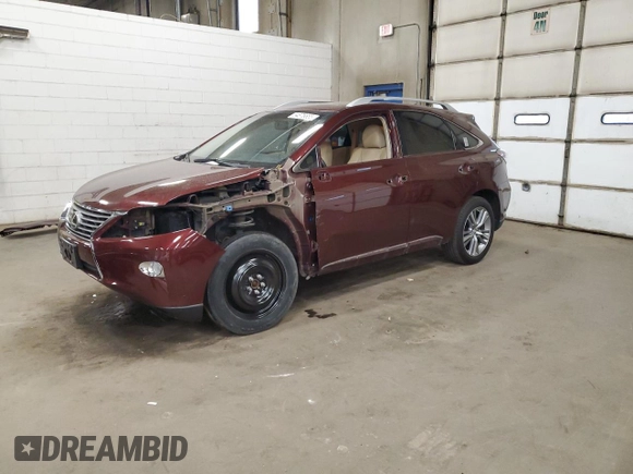 2015 Lexus RX 350 with VIN 2T2ZK1BA8FC192842, listed as a Copart auction lot 54876655 with 117,677 mi miles and Salvage Title. Bid and sale history available at carsss.com. Image 1.