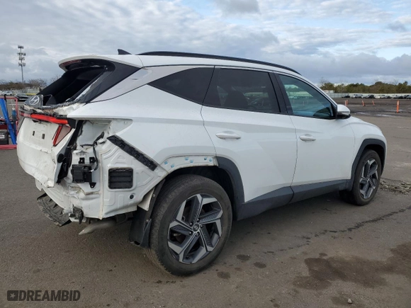 2022 Hyundai Tucson Hybrid Limited with VIN KM8JECA15NU076095, listed as a Copart auction lot 49708725 with 22,126 mi miles and Salvage Title. Bid and sale history available at carsss.com. Image 3.