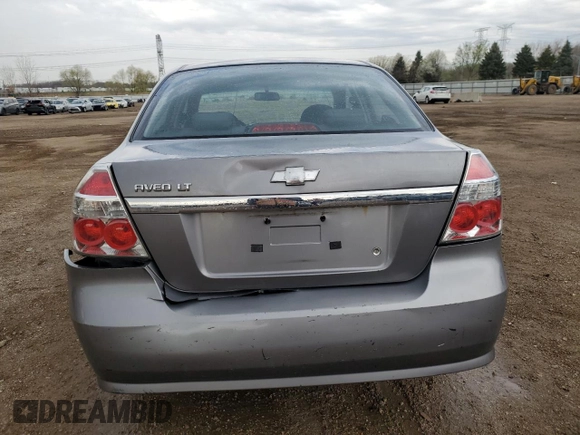 2008 Chevrolet Aveo LT with VIN KL1TG56688B068278, listed as a Copart auction lot 54069525 with 161,017 mi miles and Salvage title. Bid and sale history available at DreamBid. Image 6.