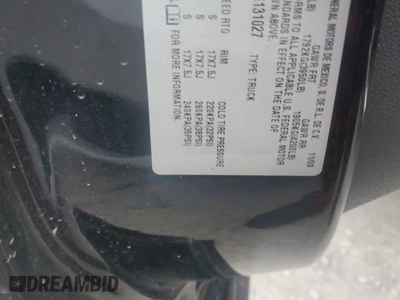 2010 GMC Sierra 1500 with VIN 3GTXKWE20AG131027, listed as a Copart auction lot 81897324 with 200,732 mi miles and Salvage Title. Bid and sale history available at DreamBid. Image 12.