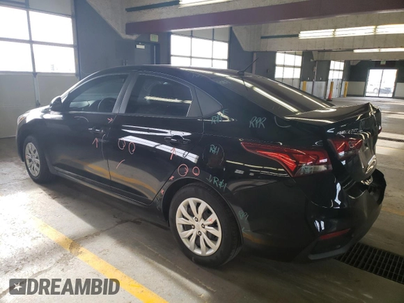 2018 Hyundai Accent SEL with VIN 3KPC24A34JE031669, listed as a Copart auction lot 43640233 with 51,180 mi miles. Bid and sale history available at carsss.com. Image 2.