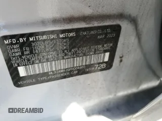 2023 Mitsubishi Mirage Black Edition с VIN ML32AWHJ6PH004865, выставлен на аукционе Copart как лот 48791185 с пробегом 11 931 миль миль и Списание • Salvage title. История ставок и продаж доступна на DreamBid. Изображение 14.