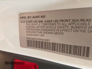 2023 Audi A5 Sportback Premium z VIN WAUABCF57PA020461, wystawiony jako IAAI lot #42230307 z przebiegiem 28 983 mil mil oraz . Historia ofert i sprzedaży dostępna na DreamBid. Obrazek 9.