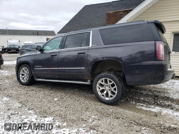 2015 GMC Yukon XL SLT with VIN 1GKS2HKC5FR129143, listed as a Copart auction lot 47723645 with 205,147 mi miles and Salvage Title. Bid and sale history available at carsss.com. Image 2.