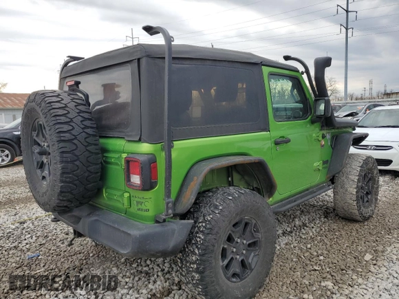 2018 Jeep Wrangler Sport with VIN 1C4GJXAN1JW262204, listed as a Copart auction lot 46809145 with 79,732 mi miles and Salvage title. Bid and sale history available at DreamBid. Image 3.
