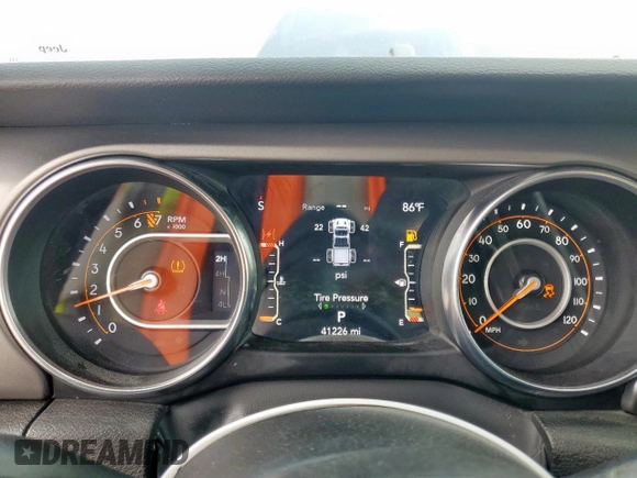 2023 Jeep Gladiator Freedom with VIN 1C6HJTAG7PL531273, listed as a Copart auction lot 56743255 with 41,226 mi miles and Salvage title. Bid and sale history available at DreamBid. Image 9.