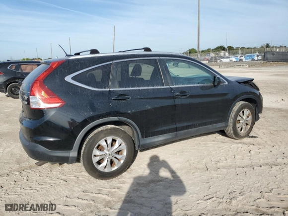 2013 Honda CR-V EX-L with VIN 2HKRM4H77DH662722, listed as a Copart auction lot 41913925 with 133,057 mi miles and Salvage Title. Bid and sale history available at carsss.com. Image 3.