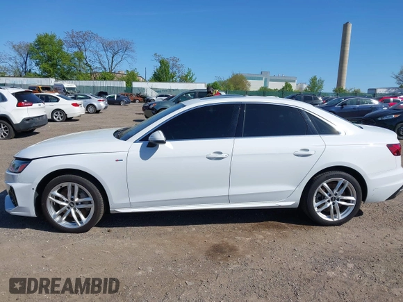 2021 Audi A4 S line Premium with VIN WAUDAAF46MN007457, listed as a IAAI auction lot 42143849 with 43,828 mi miles and . Bid and sale history available at DreamBid. Image 13.