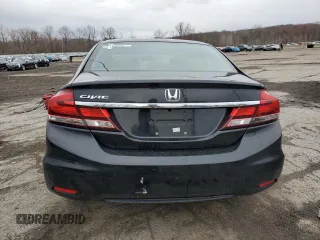2014 Honda Civic Sedan LX with VIN 2HGFB2F57EH514919, listed as a Copart auction lot 52821645 with 179,571 mi miles and Salvage Title. Bid and sale history available at carsss.com. Image 6.