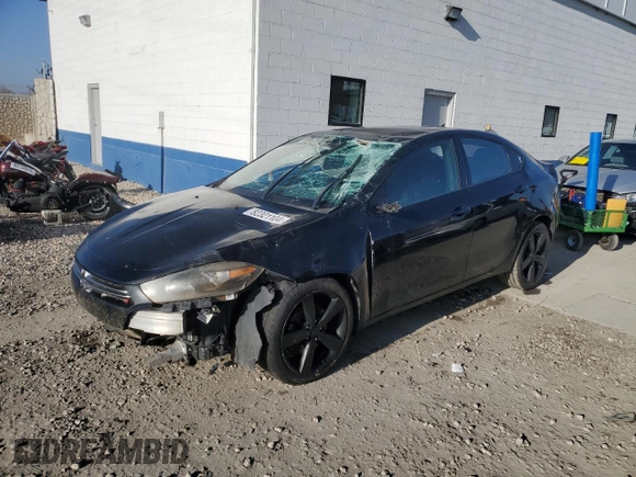 2014 Dodge Dart SXT with VIN 1C3CDFBBXED802563, listed as a Copart auction lot 46532045 with 198,563 mi miles and Salvage Title. Bid and sale history available at carsss.com. Image 1.