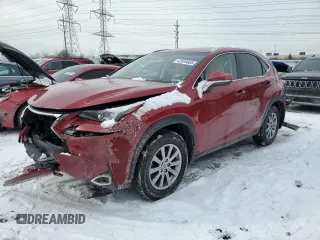 2017 Lexus NX with VIN JTJYARBZ8H2052473, listed as a Copart auction lot 42934665 with 3,670 mi miles and Salvage Title. Bid and sale history available at carsss.com. Image 1.