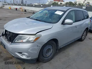 2015 Nissan Pathfinder S with VIN 5N1AR2MN2FC643352, listed as a IAAI auction lot 42065631 with 82,725 mi miles. Bid and sale history available at carsss.com. Image 16.