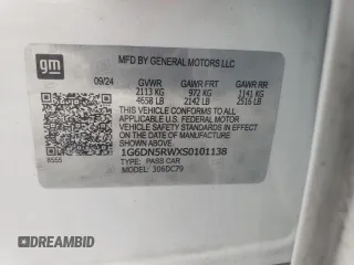 2025 Cadillac CT5 Premium Luxury with VIN 1G6DN5RWXS0101138, listed as a Copart auction lot 60369325 with 18,046 mi miles and Salvage title. Bid and sale history available at DreamBid. Image 12.