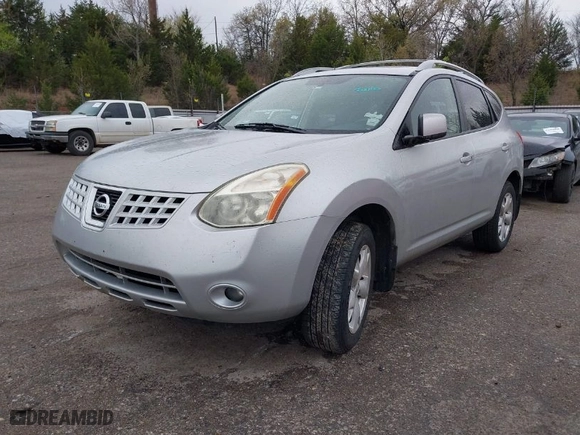 2008 Nissan Rogue S with VIN JN8AS58V78W406172, listed as a IAAI auction lot 41960177 with 168820 miles. Bid and sale history available at carsss.com. Image 2.