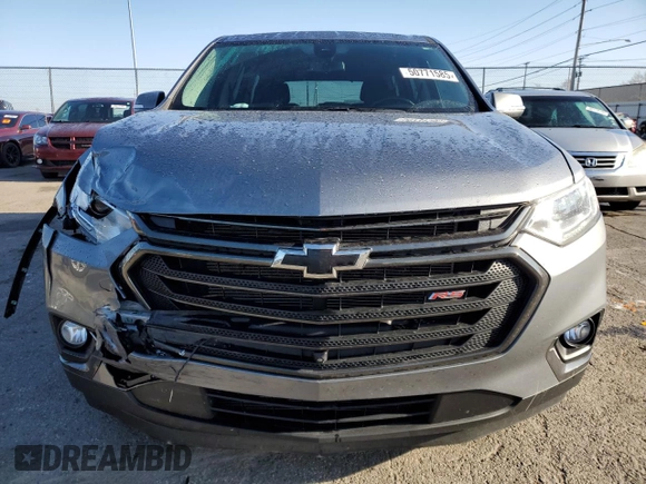 2021 Chevrolet Traverse RS with VIN 1GNERJKW2MJ173710, listed as a Copart auction lot 50771585 with 36,490 mi miles and Salvage Title. Bid and sale history available at carsss.com. Image 5.