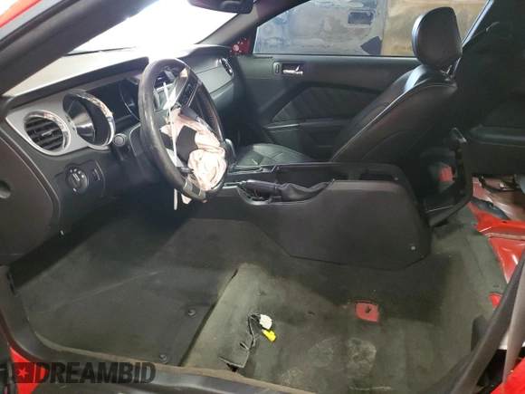 2013 Ford Mustang GT with VIN 1ZVBP8CF8D5263930, listed as a Copart auction lot 55014525 with 166,983 mi miles and Salvage title. Bid and sale history available at DreamBid. Image 7.