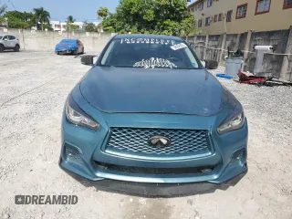 2018 Infiniti Q50 Luxe with VIN JN1EV7AP6JM351908, listed as a Copart auction lot 58056805 with 72,363 mi miles and Salvage title. Bid and sale history available at DreamBid. Image 5.