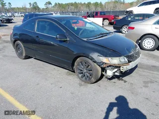 2009 Honda Civic Cpe EX with VIN 2HGFG128X9H538021, listed as a IAAI auction lot 41809625 with 221,708 mi miles. Bid and sale history available at carsss.com. Image 1.