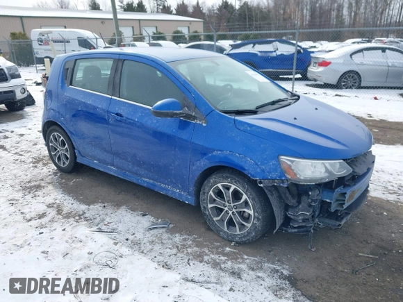 2018 Chevrolet Sonic LT with VIN 1G1JD6SH3J4140044, listed as a IAAI auction lot 41536571 with 253,553 mi miles and . Bid and sale history available at DreamBid. Image 1.