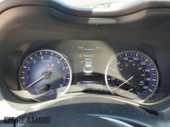 2014 Infiniti Q50 Premium with VIN JN1BV7AP7EM673904, listed as a Copart auction lot 63665865 with 88,544 mi miles and Clean title. Bid and sale history available at DreamBid. Image 9.