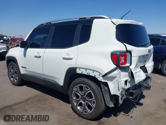 2016 Jeep Renegade Limited with VIN ZACCJADTXGPC58910, listed as a IAAI auction lot 42075774 with 130,954 mi miles and . Bid and sale history available at DreamBid. Image 3.