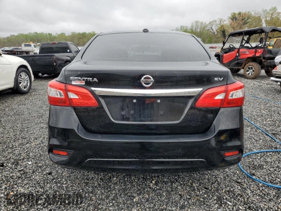 2017 Nissan Sentra SV with VIN 3N1AB7AP0HL656977, listed as a Copart auction lot 50976695 with 102,517 mi miles and Salvage Title. Bid and sale history available at carsss.com. Image 6.