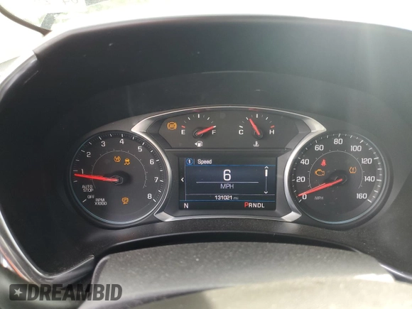 2020 Chevrolet Equinox LT with VIN 3GNAXUEV1LL129035, listed as a Copart auction lot 51486755 with 131,021 mi miles and Salvage Title. Bid and sale history available at DreamBid. Image 9.