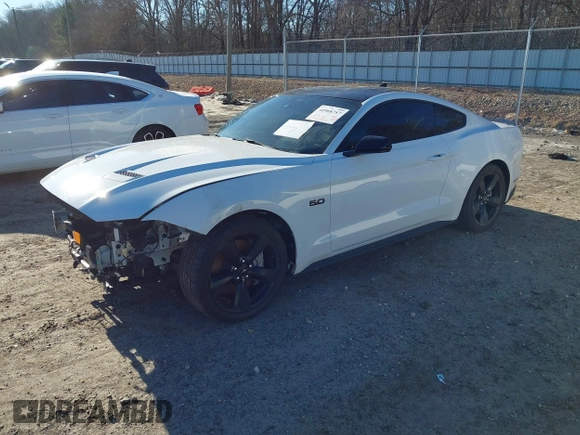 2022 Ford Mustang GT with VIN 1FA6P8CF3N5107922, listed as a IAAI auction lot 41268928 with 43,755 mi miles and . Bid and sale history available at DreamBid. Image 18.
