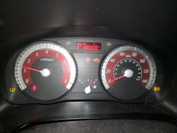2010 Kia Rio LX with VIN KNADH4A31A6627666, listed as a Copart auction lot 47398885 with 188,308 mi miles and Salvage Title. Bid and sale history available at carsss.com. Image 9.