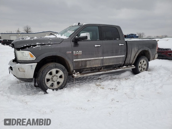 2015 Ram 2500 Laramie with VIN 3C6UR5FJ6FG588003, listed as a Copart auction lot 87527225 with 87,365 mi miles and Salvage Title. Bid and sale history available at carsss.com. Image 1.