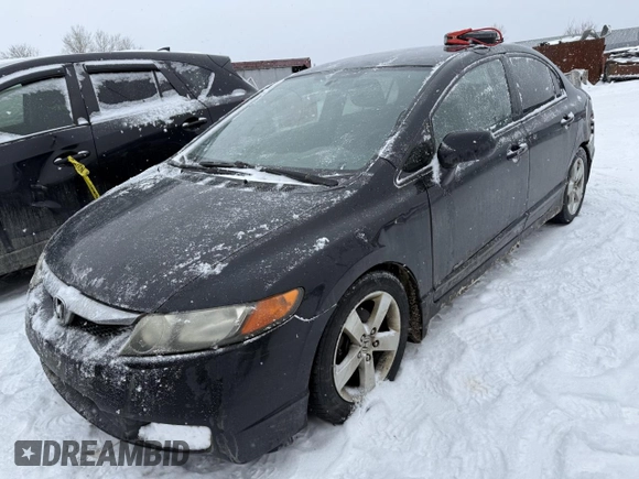 2008 Honda Civic LX with VIN 2HGFA165X8H105170, listed as a Copart auction lot 43953245 with 332,184 mi miles and Salvage Title. Bid and sale history available at DreamBid. Image 1.