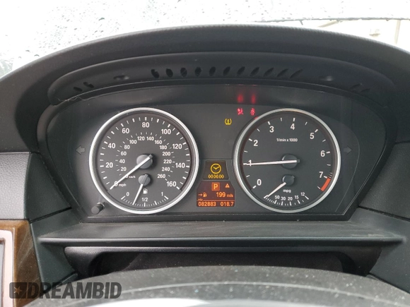 2008 BMW 5 Series 535i with VIN WBANW13528CN55573, listed as a Copart auction lot 48199295 with 82,883 mi miles and Clean Title. Bid and sale history available at carsss.com. Image 9.