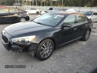 2014 Kia Cadenza Premium with VIN KNALN4D70E5120367, listed as a Copart auction lot 81324754 with 137,508 mi miles and Salvage Title. Bid and sale history available at carsss.com. Image 1.