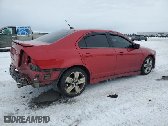 2011 Ford Fusion SPORT with VIN 3FAHP0DC4BR142413, listed as a Copart auction lot 44555335 with 172,951 mi miles and Salvage Title. Bid and sale history available at carsss.com. Image 3.