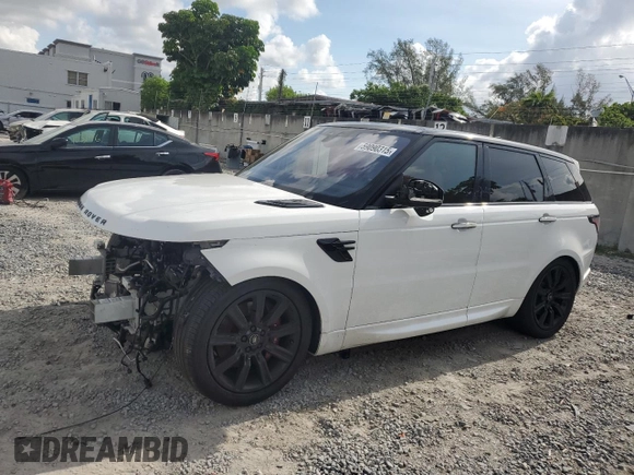 2021 Land Rover Range Rover Sport HST z VIN SALWS2RU4MA755425, wystawiony jako Copart lot #59090315 z przebiegiem 50 234 mil mil oraz Nie do naprawy • Non repairable. Historia ofert i sprzedaży dostępna na DreamBid. Obrazek 1.