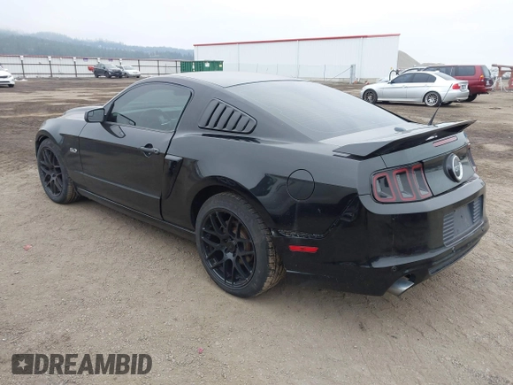 2013 Ford Mustang GT with VIN 1ZVBP8CF3D5240409, listed as a IAAI auction lot 41022550 with 133,744 mi miles. Bid and sale history available at carsss.com. Image 3.