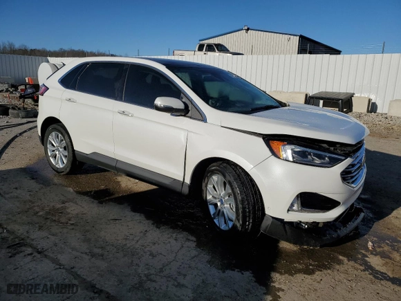 2020 Ford Edge Titanium with VIN 2FMPK4K97LBB55235, listed as a Copart auction lot 47226445 with 46,441 mi miles and Salvage Title. Bid and sale history available at carsss.com. Image 4.