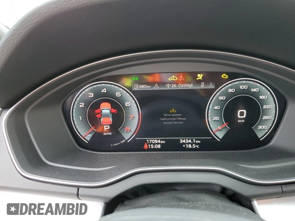 2023 Audi Q5 Sportback S line Premium with VIN WA14AAFY5P2127823, listed as a Copart auction lot 52159404 with 17,094 mi miles and Salvage title. Bid and sale history available at DreamBid. Image 9.