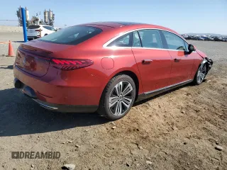 2022 Mercedes-Benz EQS with VIN W1KCG2DB7NA017658, listed as a Copart auction lot 65192394 with 11,863 mi miles and Salvage Title. Bid and sale history available at carsss.com. Image 3.