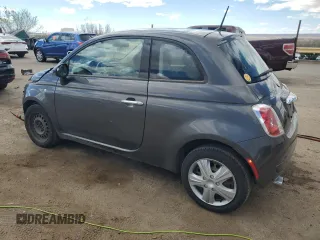 2015 FIAT 500 Pop with VIN 3C3CFFAR6FT545289, listed as a Copart auction lot 48758775 with 91,973 mi miles and Salvage Title. Bid and sale history available at carsss.com. Image 2.