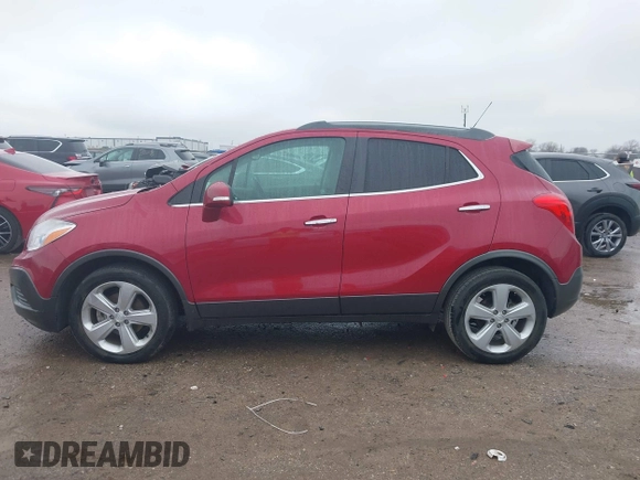 2015 Buick Encore with VIN KL4CJASB3FB257465, listed as a IAAI auction lot 41545803 with 65,881 mi miles and . Bid and sale history available at DreamBid. Image 14.