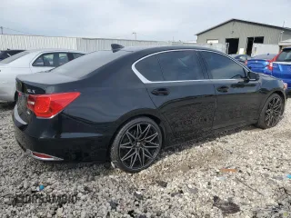 2014 Acura RLX Tech Pkg with VIN JH4KC1F58EC007159, listed as a Copart auction lot 75451164 with 88,593 mi miles and Salvage Title. Bid and sale history available at carsss.com. Image 3.