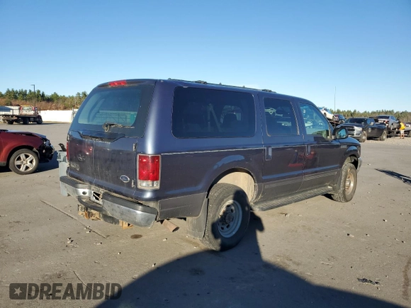 2002 Ford Excursion XLT with VIN 1FMNU41S72EA14478, listed as a Copart auction lot 78355124 with 229,424 mi miles and Salvage Title. Bid and sale history available at DreamBid. Image 3.