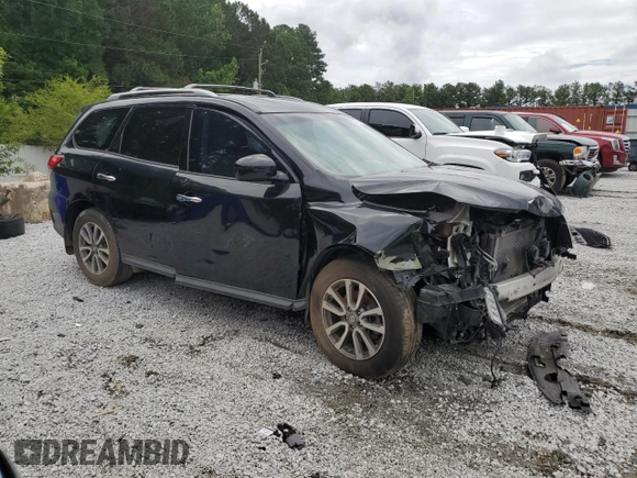 2014 Nissan Pathfinder Platinum with VIN 5N1AR2MN6EC616668, listed as a Copart auction lot 60148785 with 139,289 mi miles and Salvage title. Bid and sale history available at DreamBid. Image 4.