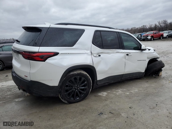 2023 Chevrolet Traverse RS with VIN 1GNEVJKW2PJ311830, listed as a Copart auction lot 47634575 with 18,309 mi miles and Salvage Title. Bid and sale history available at carsss.com. Image 3.