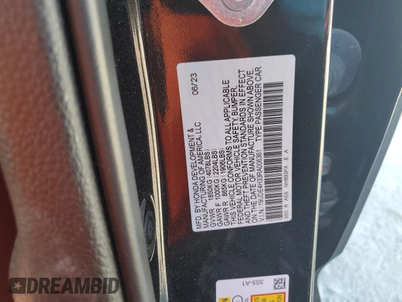 2024 Acura Integra w/A-Spec Package with VIN 19UDE4H33RA006361, listed as a Copart auction lot 43957395 with 17,644 mi miles and Salvage Title. Bid and sale history available at DreamBid. Image 14.