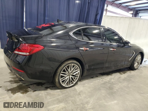 2021 Genesis G70 2.0T with VIN KMTG64LA7MU072306, listed as a Copart auction lot 46165345 with 78,452 mi miles and Clean title. Bid and sale history available at DreamBid. Image 3.