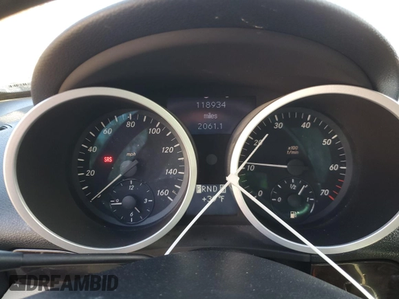 2007 Mercedes-Benz SLK-Class 3.0L with VIN WDBWK54F57F154189, listed as a Copart auction lot 45678515 with 118,934 mi miles and Salvage Title. Bid and sale history available at carsss.com. Image 9.