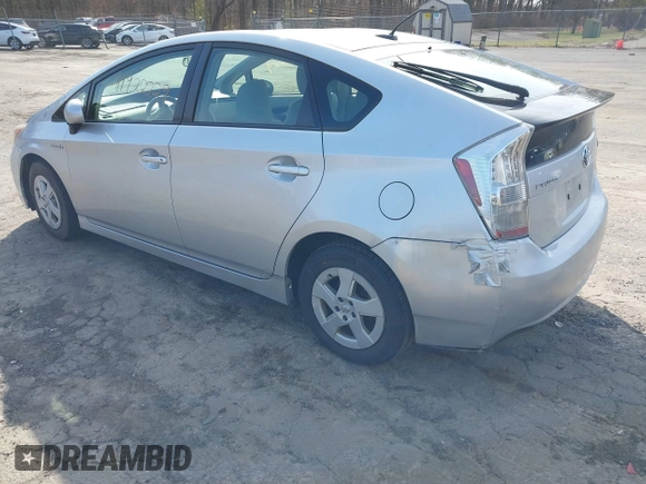 2011 Toyota Prius I with VIN JTDKN3DU7B5327736, listed as a IAAI auction lot 41922229 with 210,028 mi miles. Bid and sale history available at carsss.com. Image 3.